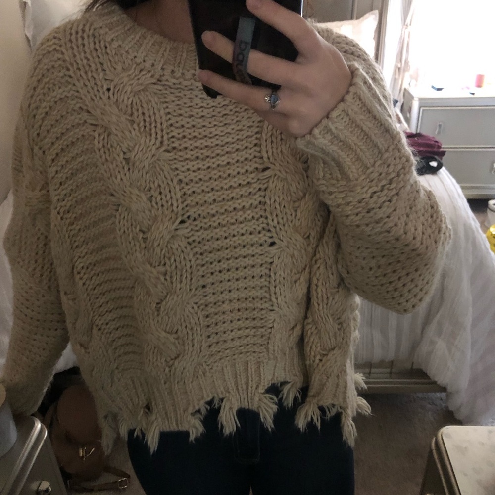 Chunky knit sweater